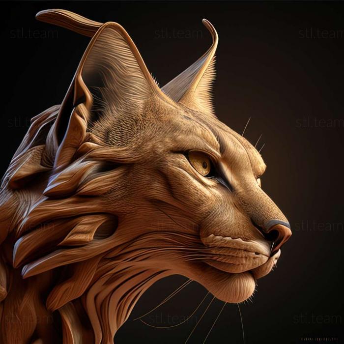 3D model Lynx issiodorensis (STL)
